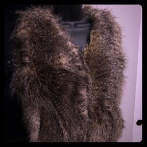 Faux fur vest